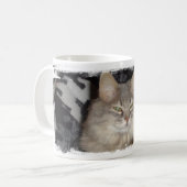 der Meow der Katze Kaffeetasse (Vorderseite Links)