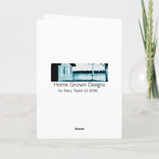 Der Meow der Katze Karte (Rückseite)