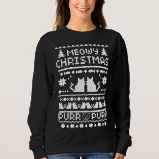 Der Meowy der Frauen Weihnachtshässliche Sweatshirt