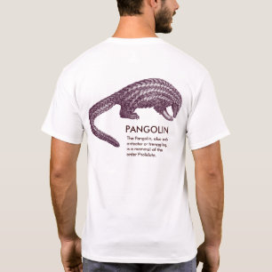 Der merkwürdige Pangolin, mit Definition, T - T-Shirt