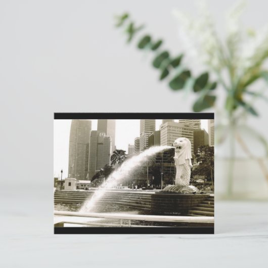 Der Merlion Postkarte (Stehend Vorderseite)
