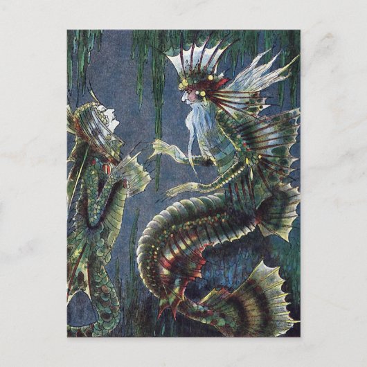 Der Merman King Postkarte (Vorderseite)