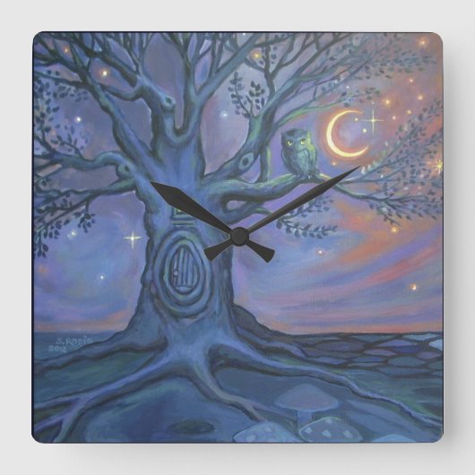 Der Messenger an der feinen Tür - die Uhr der Kuns (Vorderseite)