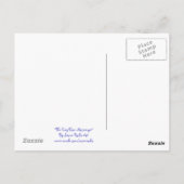 Der Messenger an der Tür - Postkarte von Susan Rod (Rückseite)