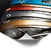 der metallische Tiger Poster (Ecke)