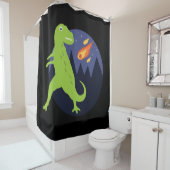 Der Meteorit der fest Duschvorhang (Beispiel)