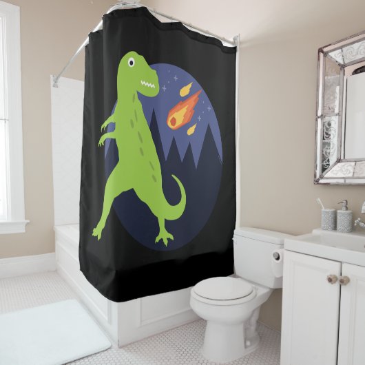 Der Meteorit der fest Duschvorhang (Beispiel)