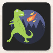 Der Meteorit der fest Rechteckiger Pappuntersetzer (Vorderseite)