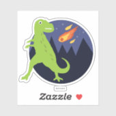 Der Meteorit, der steckte Aufkleber (Blatt)