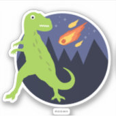 Der Meteorit, der steckte Aufkleber (Vorderseite)