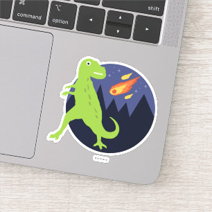 Der Meteorit, der steckte Aufkleber