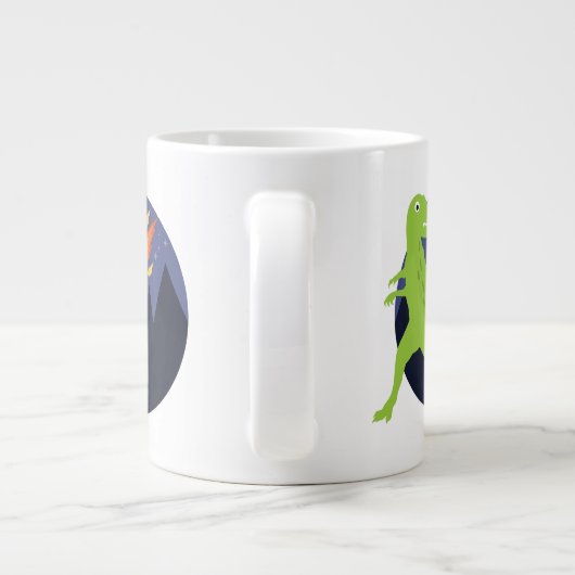 Der Meteorit, der steckte Jumbo-Tasse (Rückseite)