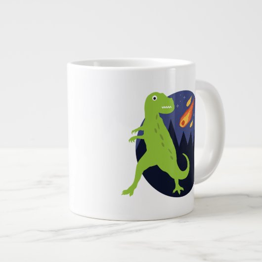 Der Meteorit, der steckte Jumbo-Tasse (Vorderseite Rechts)