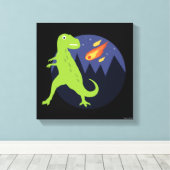 Der Meteorit, der steckte Leinwanddruck (Insitu (Holzboden))