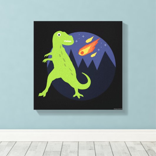 Der Meteorit, der steckte Leinwanddruck (Insitu (Holzboden))