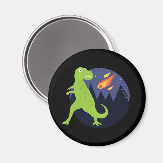 Der Meteorit, der steckte Magnet (Vorderseite/Rückseite)