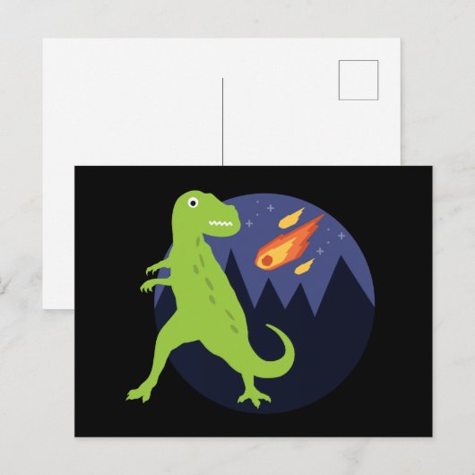 Der Meteorit, der steckte Postkarte (Vorne/Hinten)