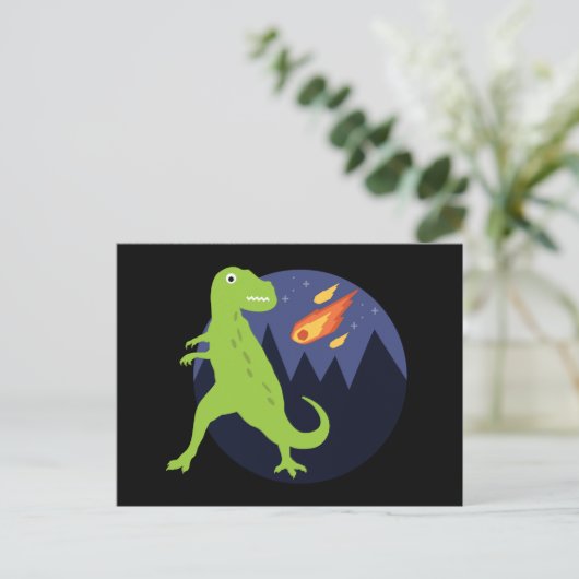 Der Meteorit, der steckte Postkarte (Stehend Vorderseite)