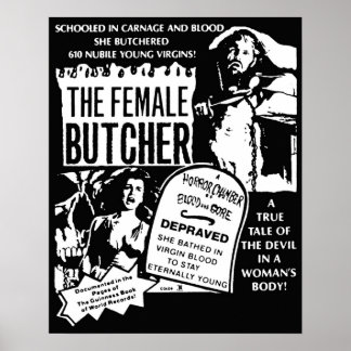 Der Metzger für Frauen Poster