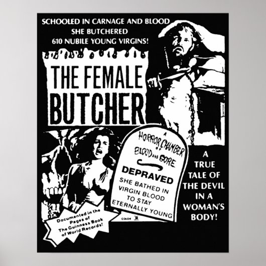 Der Metzger für Frauen Poster (Vorne)