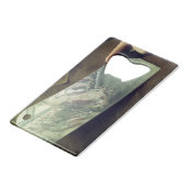 Der Metzger! Kreditkarten Flaschenöffner (Rückseite Schrägansicht)