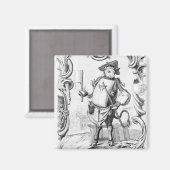 Der Metzger, veröffentlicht 1746 Magnet (Vorderseite/Rückseite)