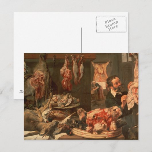 Der Metzgerladen Postkarte (Vorne/Hinten)