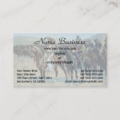 Der mexikanische Major von Frederic Remington Visitenkarte (Vorderseite)