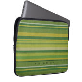 Der mexikanische Stoff mit grünen Streifen Laptopschutzhülle (Vorne Rechts)