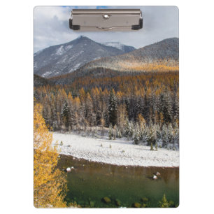 Der Middle Fork des Flathead River Klemmbrett