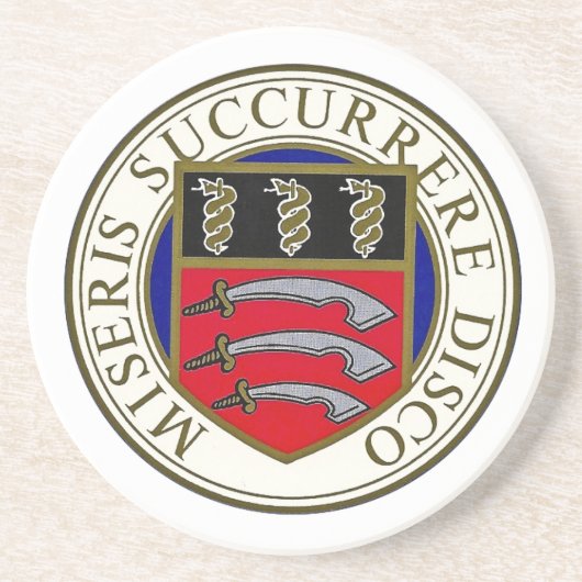 Der Middlesex-Krankenhaus-Untersetzer mit Logo Untersetzer (Vorne)