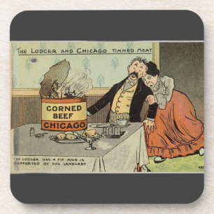 Der Mieter und Chicago-Dosenfleisch Getränkeuntersetzer