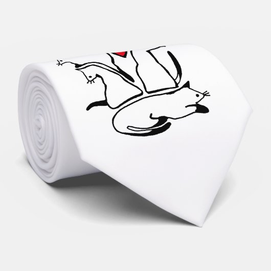 Der Miezekatze-Stapel Krawatte (Gerollt)