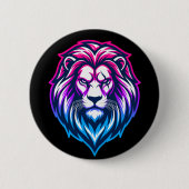 Der Mighty Lion - Androgyn Edition Button (Vorderseite)