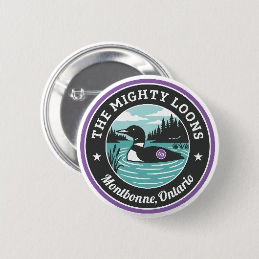 Der Mighty Loons Purple Button (Vorne & Hinten)