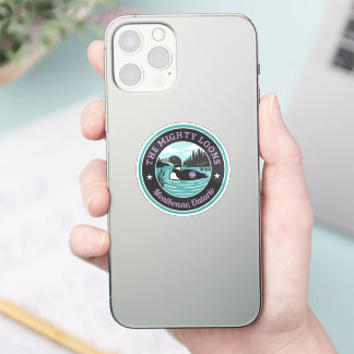 Der Mighty Loons Türkis Aufkleber