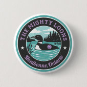 Der Mighty Loons Türkis-Button Button (Vorderseite)