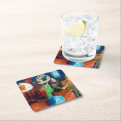 Der Milchladen, Edgar Degas Rechteckiger Pappuntersetzer (Vor Ort)