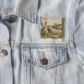 Der Milkmaid, 1860 Button (Beispiel)