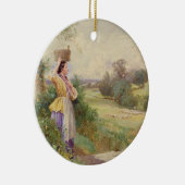 Der Milkmaid, 1860 Keramikornament (Rechts)