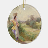 Der Milkmaid, 1860 Keramikornament (Links)