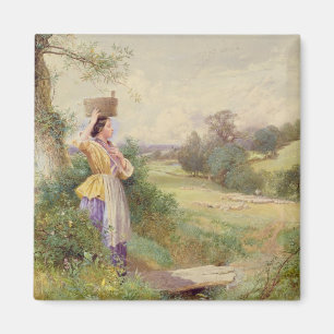 Der Milkmaid, 1860 Magnet