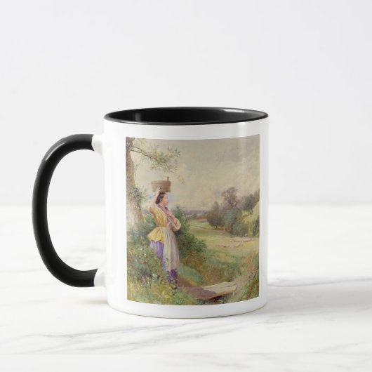 Der Milkmaid, 1860 Tasse (Links)