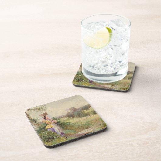 Der Milkmaid, 1860 Untersetzer (Rechte Seite)