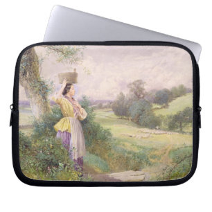 Der Milkmaid, 1860 (w/c auf Papier) Laptopschutzhülle