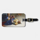 Der Milkmaid, c.1658-60 (Öl auf Leinwand) Gepäckanhänger (Vorderseite horizontal)