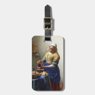 Der Milkmaid, c.1658-60 (Öl auf Leinwand) Gepäckanhänger