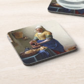 Der Milkmaid, c.1658-60 (Öl auf Leinwand) Getränkeuntersetzer (Linke Seite)