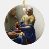 Der Milkmaid, c.1658-60 (Öl auf Leinwand) Keramikornament (Hinten)