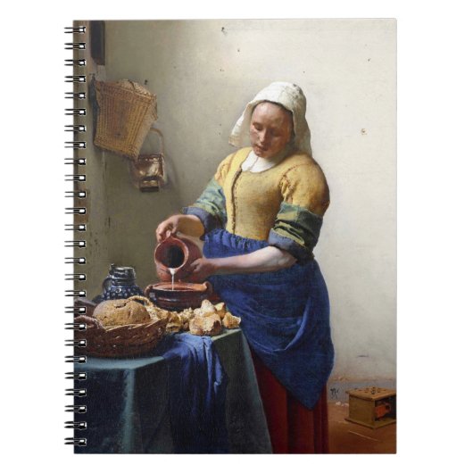 Der Milkmaid, c.1658-60 (Öl auf Leinwand) Notizblock (Vorderseite)